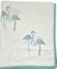 Toddler size cotton dohar blanket, 110 x 150cm, a lightweight block printed cotton sheet lined with voile.