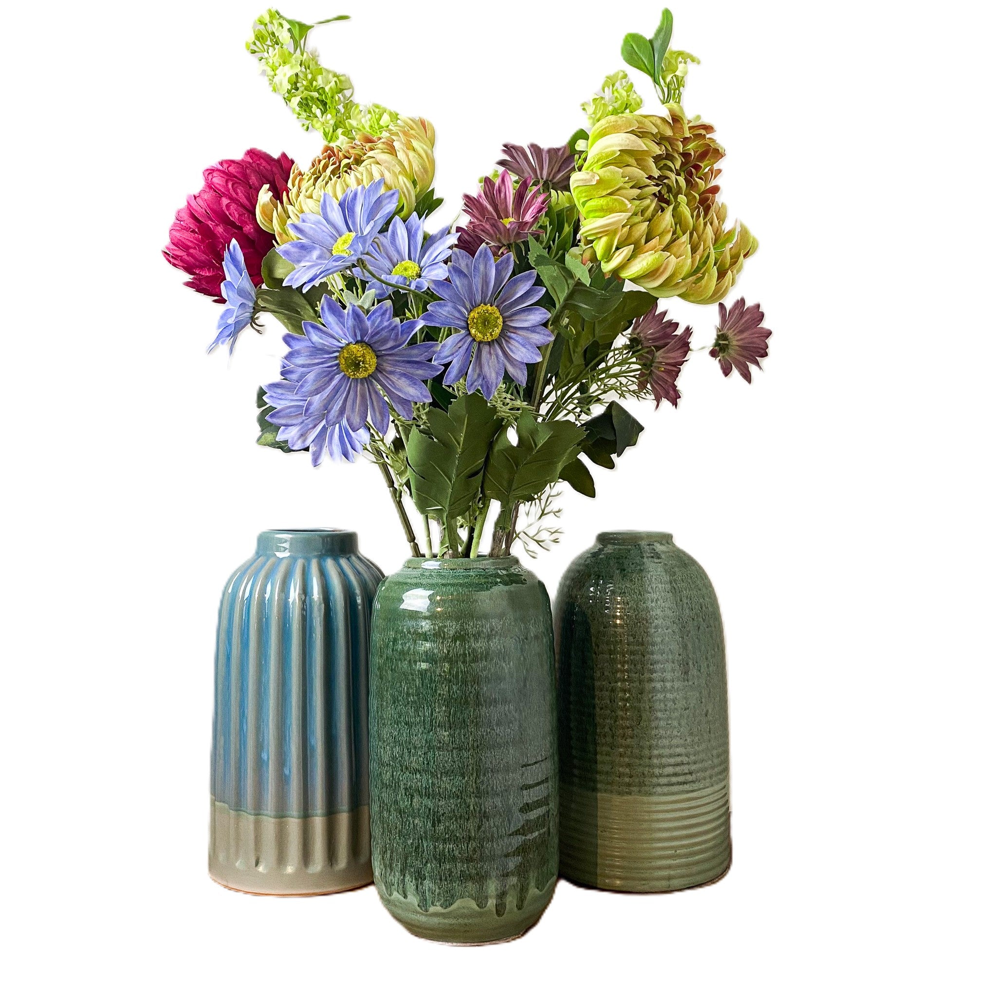 Glazed Ceramic Vase shown from another angle, accessories at Inside Living Singapore.