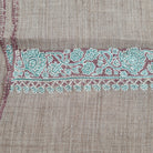 Pashmina with Hand Embroidered Border, side view, from the Inside Living Singapore homeware collection.