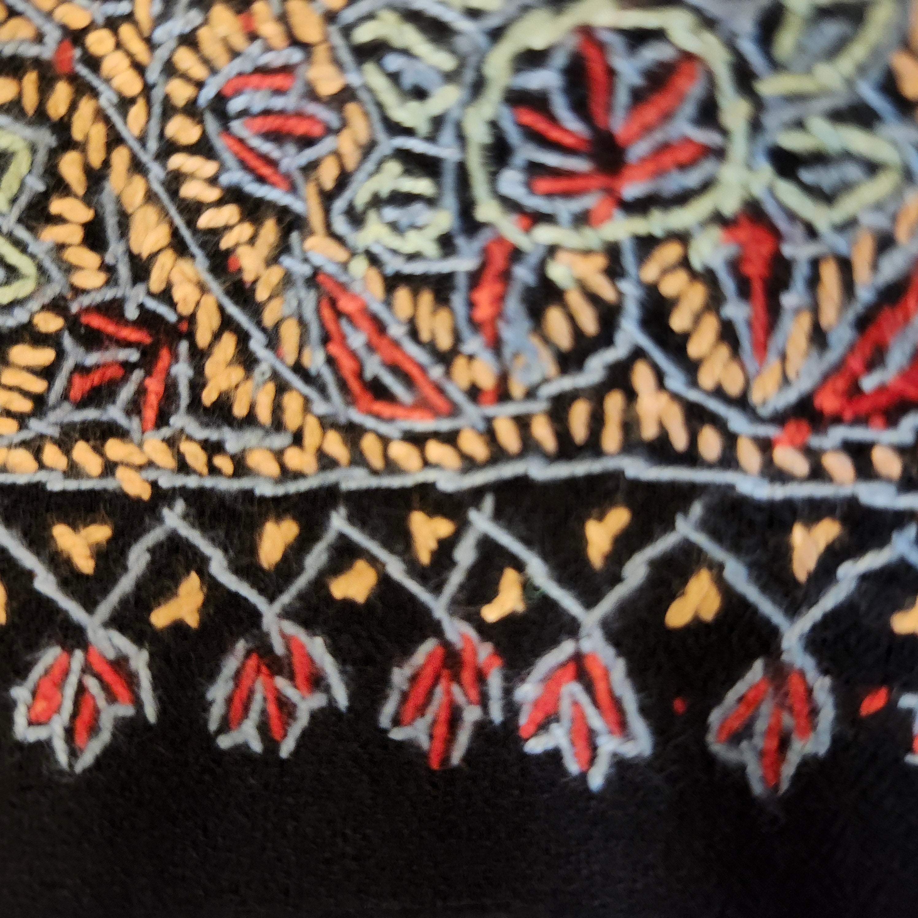 Pashmina with Hand Embroidered Border, shown in context, from the Inside Living Singapore homeware collection.