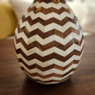 Teak lamp with bone inlay from Inside Living Singapore, alternate angle.