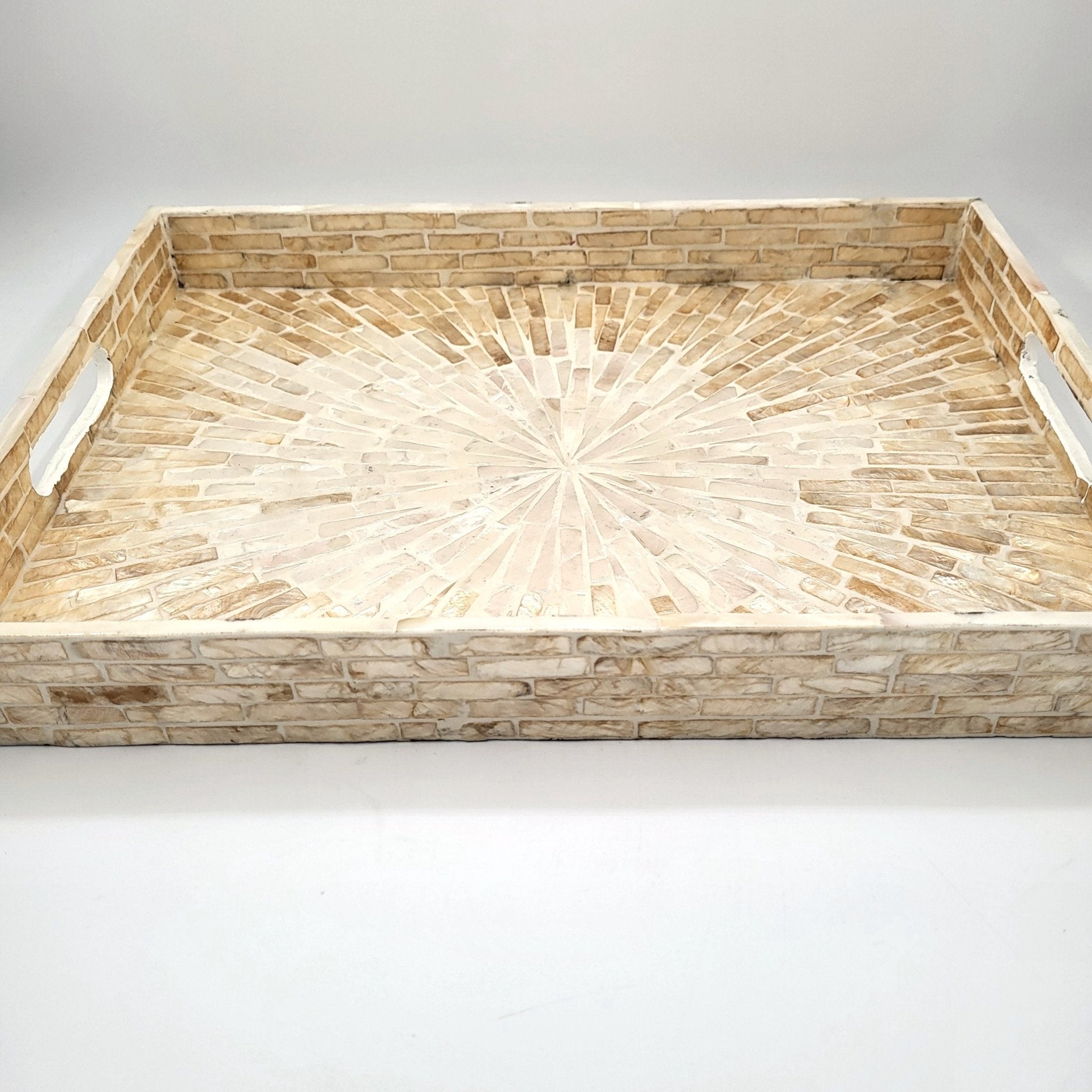Mother of Pearl Tray Ivory, Inside Living Singapore homeware and lifestyle collection, view 2.