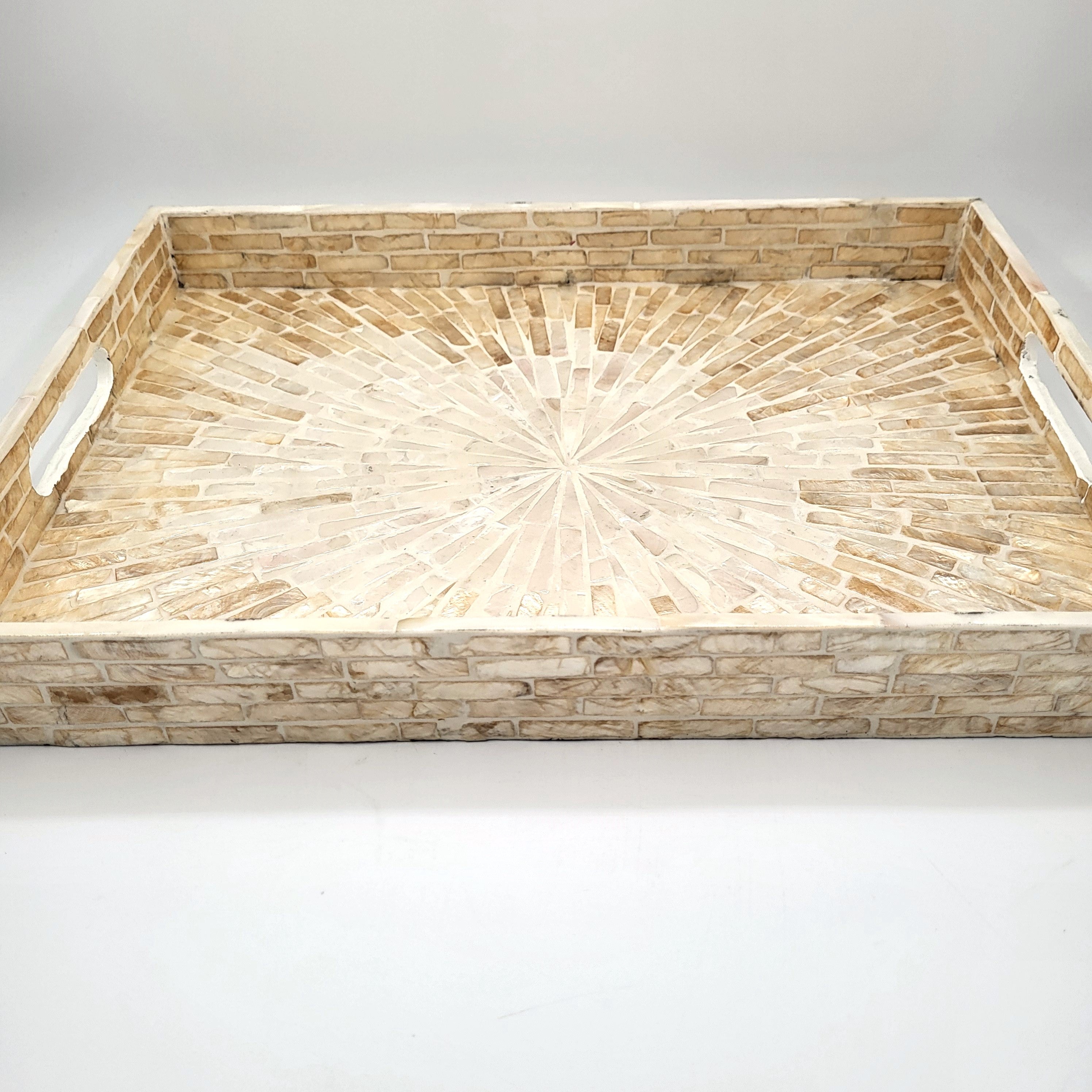Mother of Pearl Tray Ivory, Inside Living Singapore homeware and lifestyle collection, view 2.