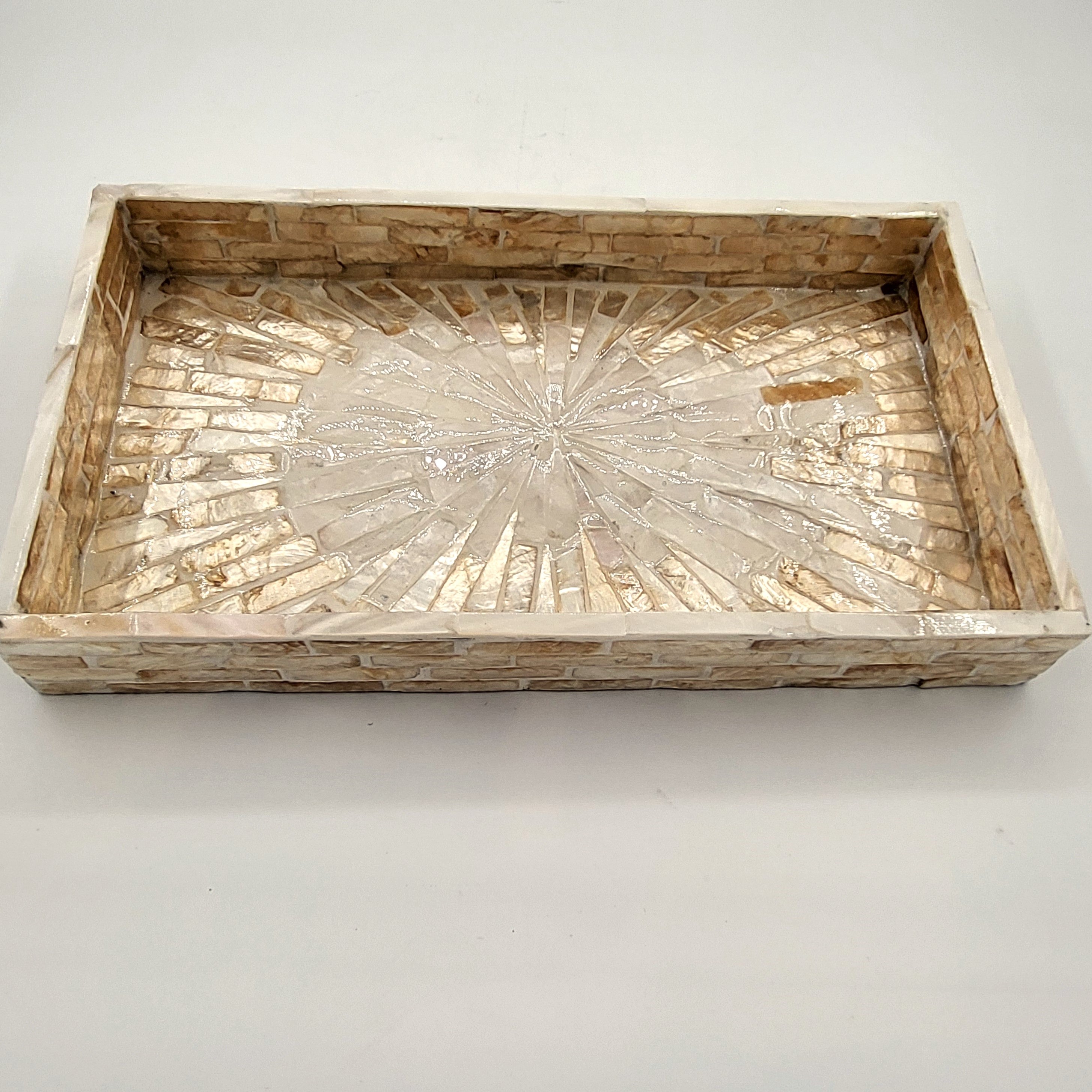 Mother of Pearl Tray Ivory, Inside Living Singapore homeware and lifestyle collection, view 3.