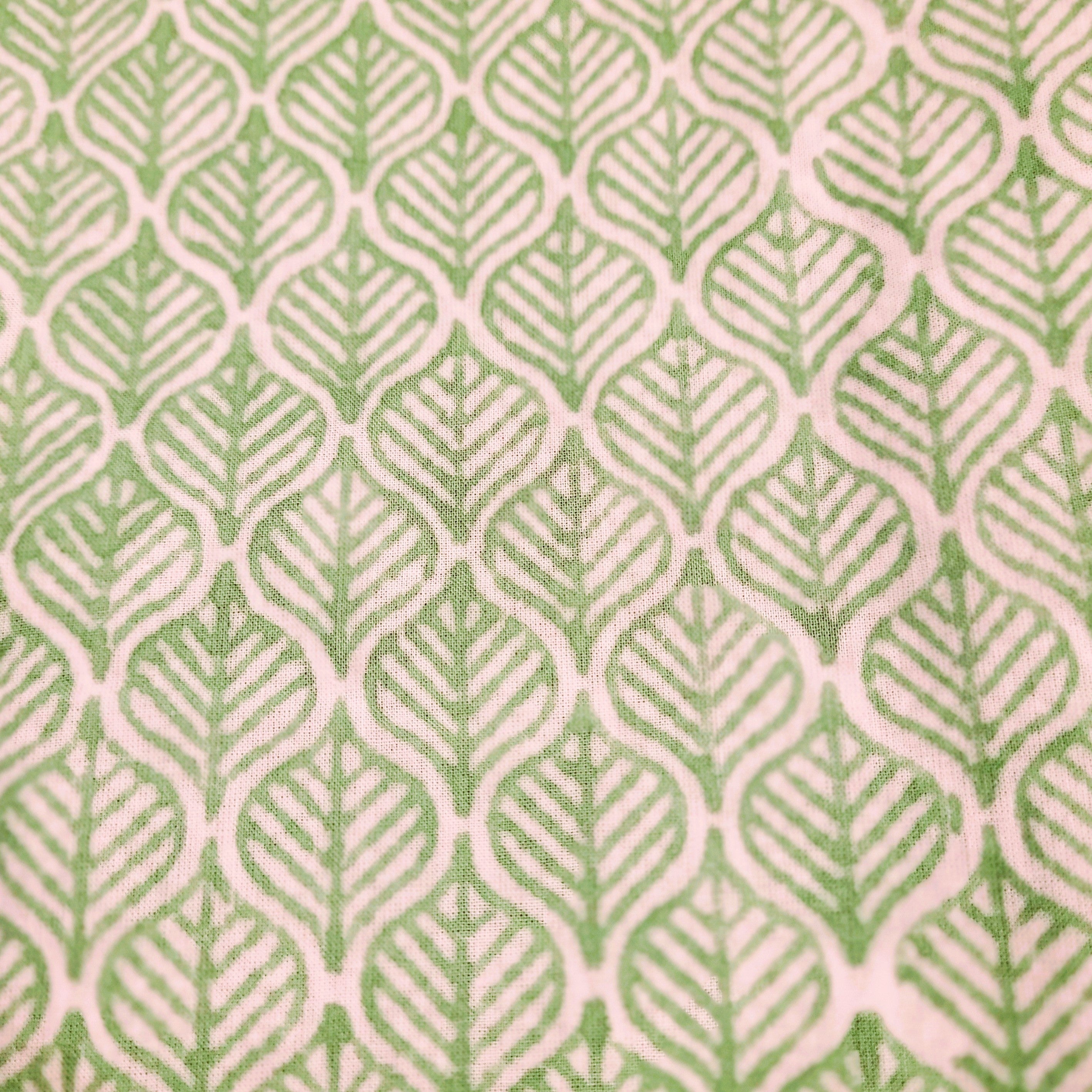 Block Print Napkin Assorted Set of 2 from Inside Living Singapore, cotton napkins. Shown showing texture and finish.