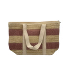 Raphia Beach Bag Striped shown from another angle, bags at Inside Living Singapore.