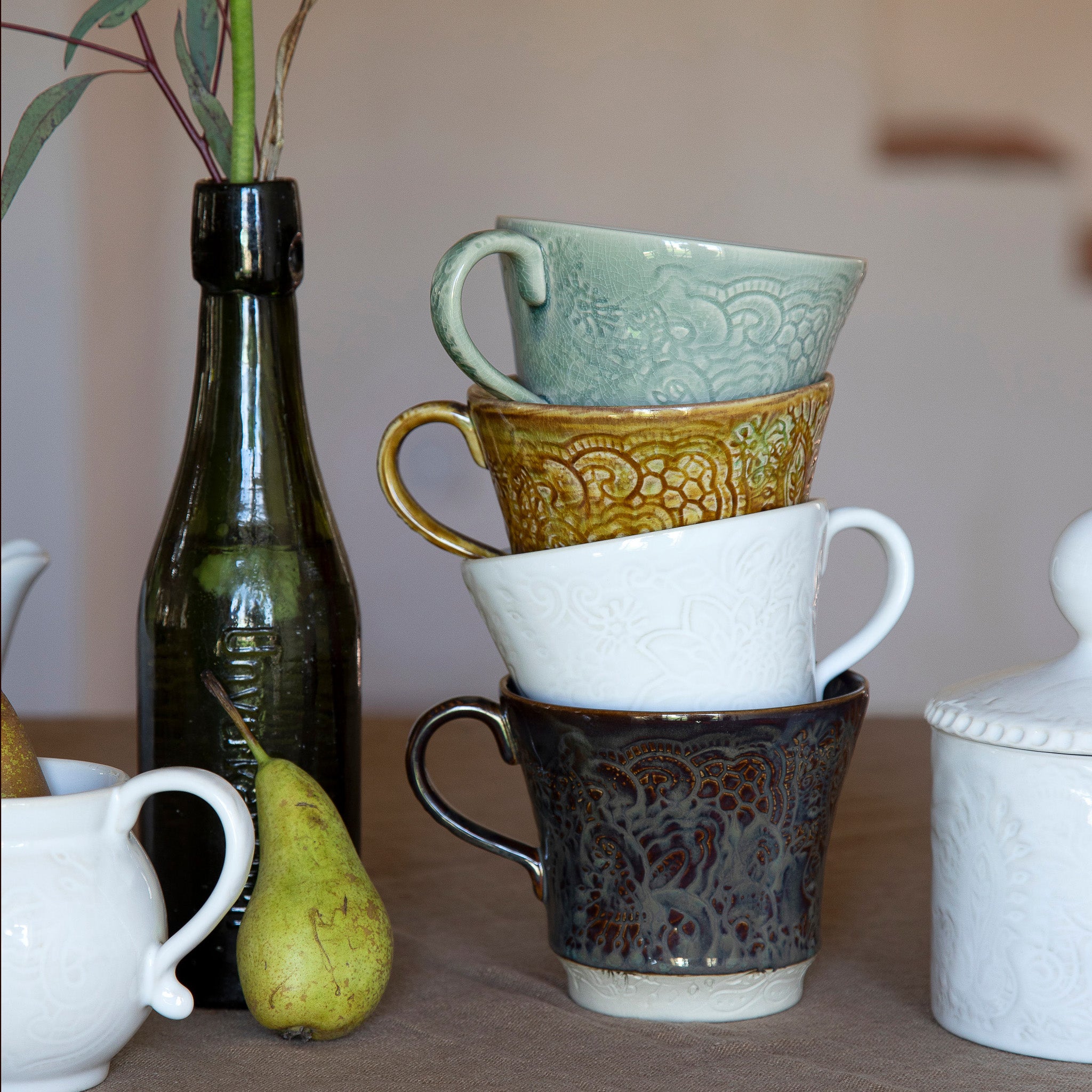 Ceramic Tea Mug: ceramic mug for tea or coffee, from Inside Living Singapore. Alternative angle.