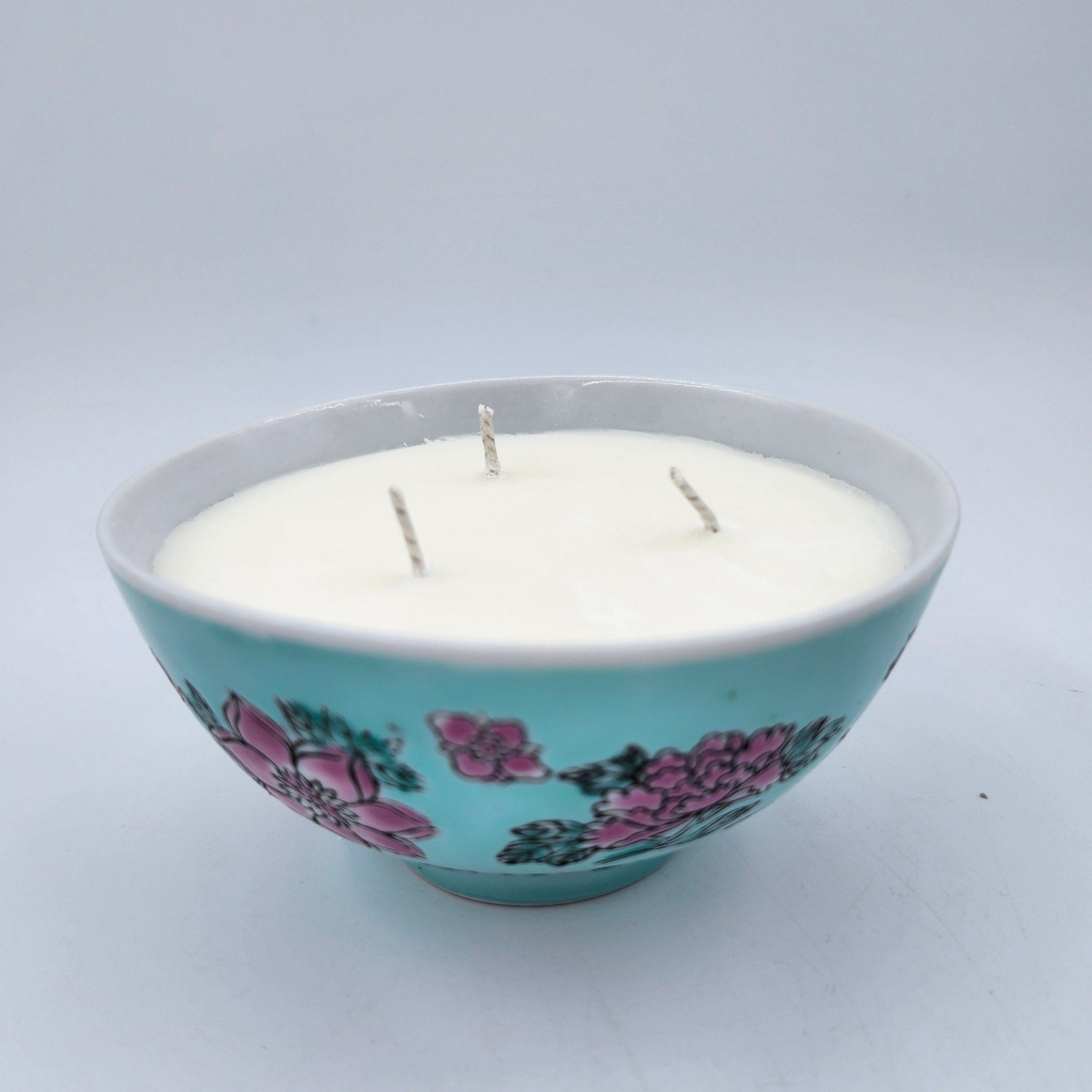 Scented Candle Botanical Gardens Teal Bowl, Inside Living Singapore homeware and lifestyle collection, view 2.