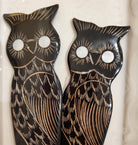 Horn Salad Server with Owl handle Set of 2, available at Inside Living Singapore, detail of the design.