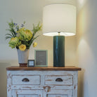 Lacquer Table Lamp from Inside Living Singapore. Shown alternative angle.