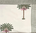 Block Print Tablecloth Palm: block-printed cotton tablecloth for dining table styling, from Inside Living Singapore.