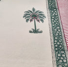 Block Print Tablecloth Palm: block-printed cotton tablecloth for dining table styling, from Inside Living Singapore.
