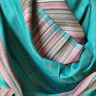 Multi Striped Pashmina Shawl, colour and pattern detail, from the Inside Living Singapore homeware collection.