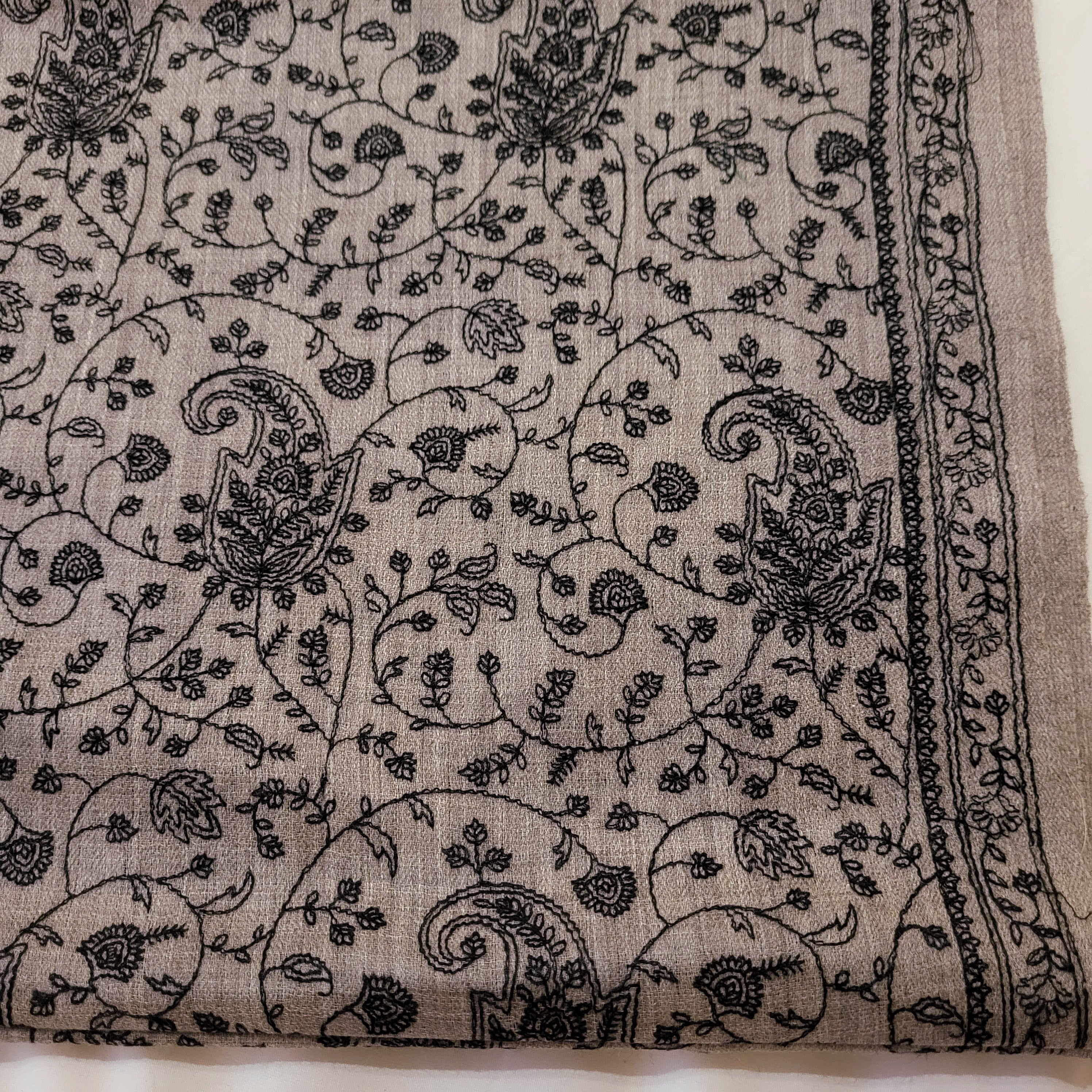 Pashmina Embroidered (Various), part of the Scarves & Shawls collection at Inside Living Singapore, side view.