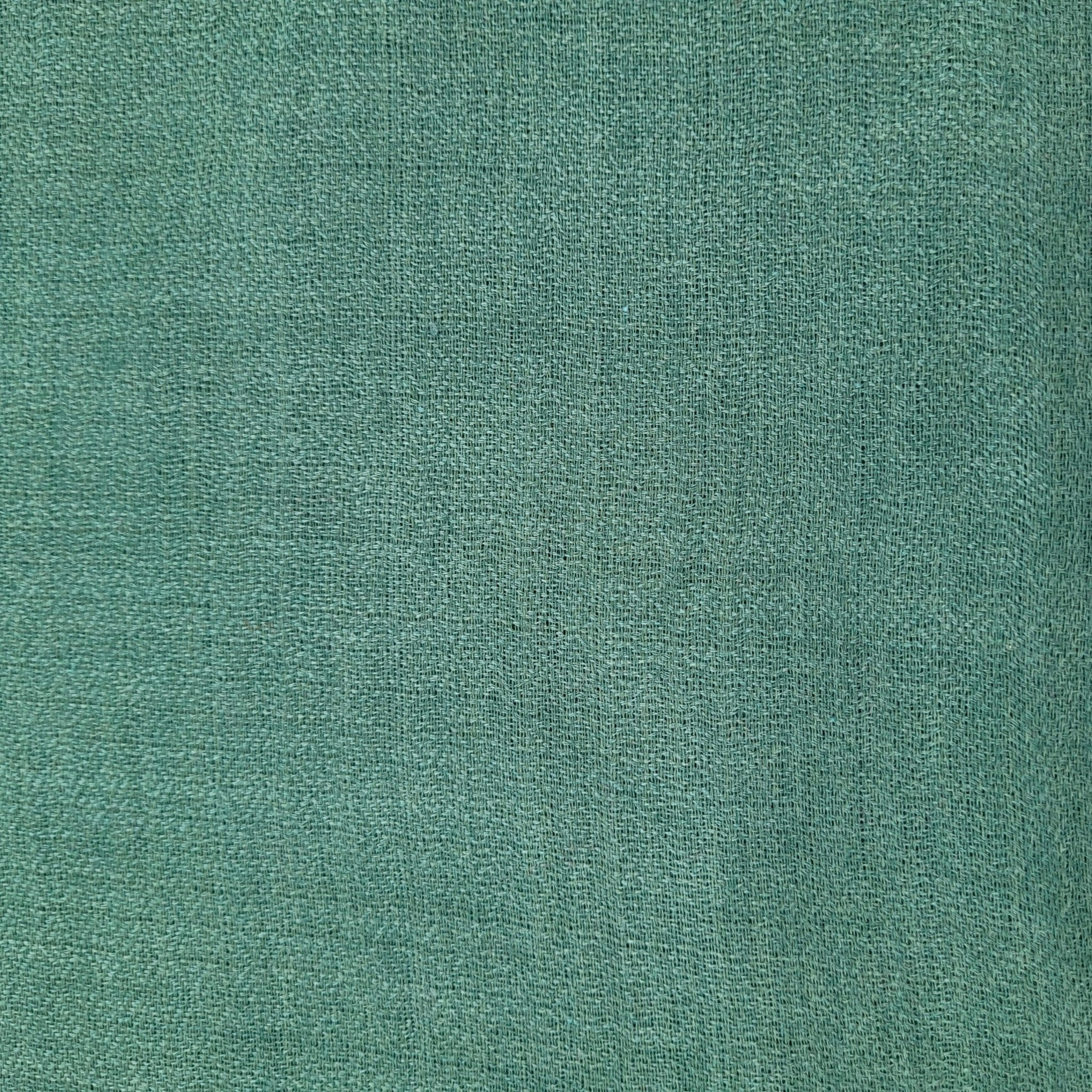 Plain 100% pashmina shawl in jade, a soft lightweight handwoven wrap, 72 x 200 cm