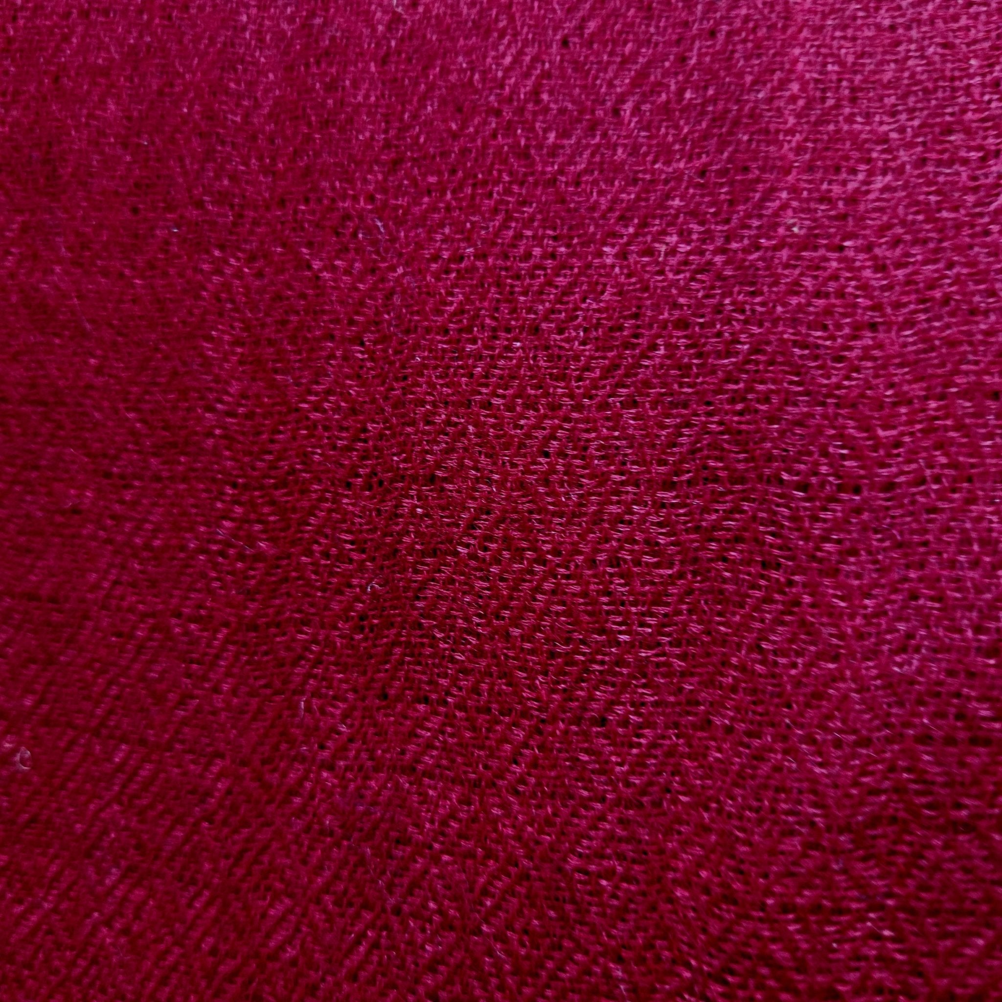 Plain 100% pashmina shawl in ruby, a soft lightweight handwoven wrap, 72 x 200 cm