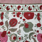 Block Print Tablecloth Pomegranate: block-printed cotton tablecloth for dining table styling, from Inside Living Singapore.