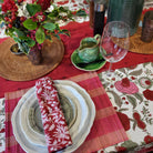Block Print Tablecloth Pomegranate: block-printed cotton tablecloth for dining table styling, from Inside Living Singapore.