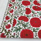Block Print Tablecloth Poppy: block-printed cotton tablecloth for dining table styling, from Inside Living Singapore.