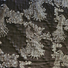 Block Print Quilt Birds of Paradise, block print quilt and bedding at Inside Living Singapore. Side view.