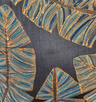 Embroidered Cushion Banana Leaf, decorative cushion cover at Inside Living Singapore. Side view.