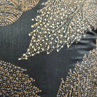 Embroidered Cushion Birch Leaf, decorative cushion cover at Inside Living Singapore. Side view.