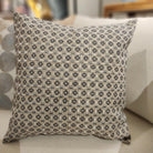 Embroidered Cushion 'Crescent', decorative cushion cover at Inside Living Singapore. Detail view.