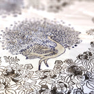 Block Print Quilt Samode Peacock, block print quilt and bedding at Inside Living Singapore. Detail view.