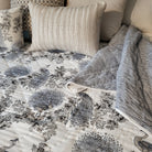 Block Print Quilt Samode Peacock, block print quilt and bedding at Inside Living Singapore. Alternate view.