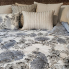 Block Print Quilt Samode Peacock, block print quilt and bedding at Inside Living Singapore. Side view.