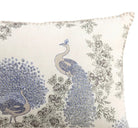 Block Print Cushion Samode Peacock, decorative cushion cover at Inside Living Singapore. Side view.