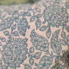 Block Print Cushion 'Shahnaz', decorative cushion cover at Inside Living Singapore. Detail view.