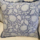Block Print Cushion 'Shahnaz', decorative cushion cover at Inside Living Singapore. Reverse view.