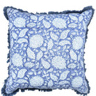Block Print Cushion 'Shahnaz', decorative cushion cover at Inside Living Singapore. Product view.