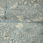 Block Print Tablecloth Rainforest Sky Blue, table linen from Inside Living Singapore.