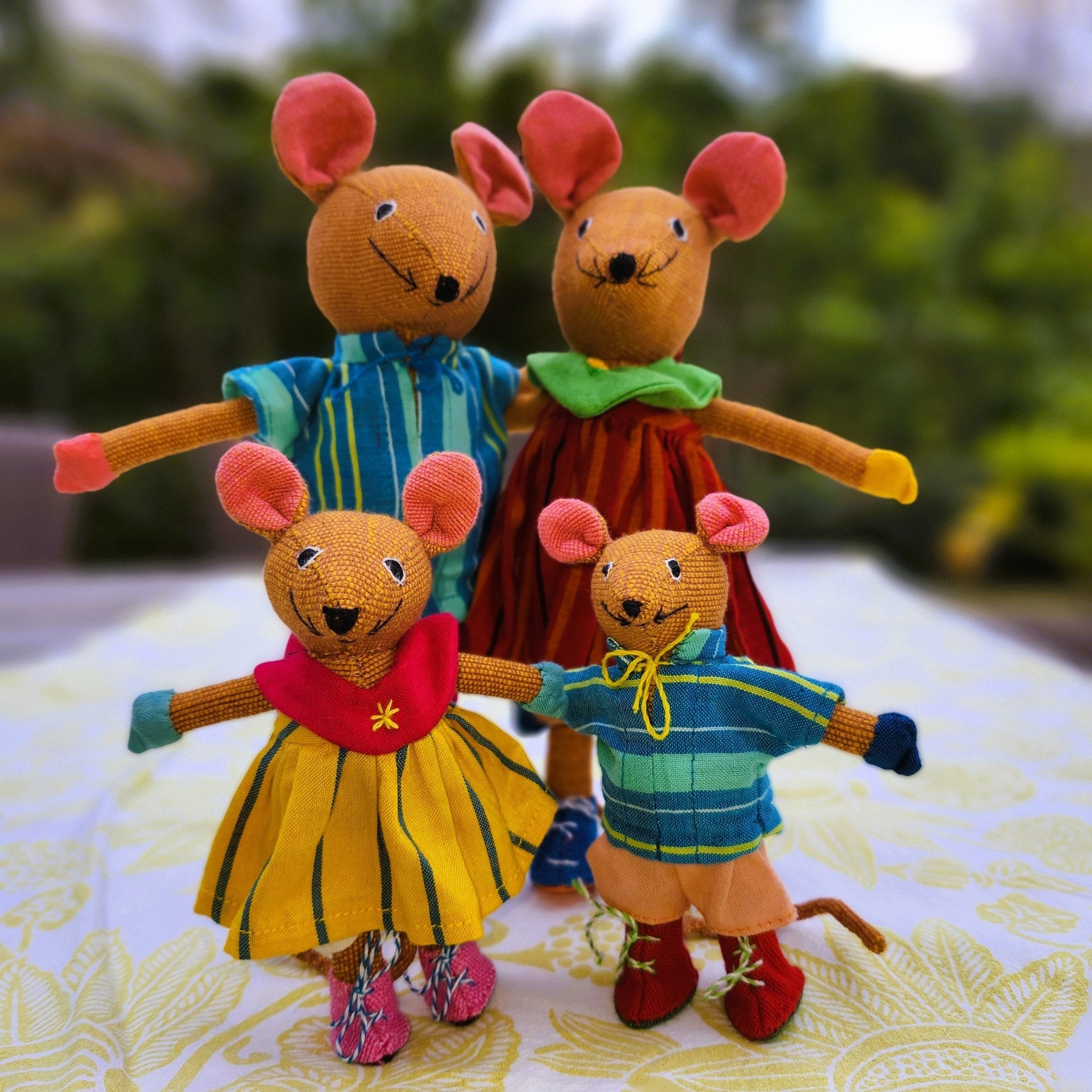 Handwoven Mouse from Inside Living Singapore, alternate angle.