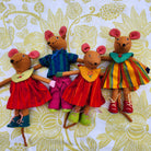 Handwoven Mouse from Inside Living Singapore, side view.