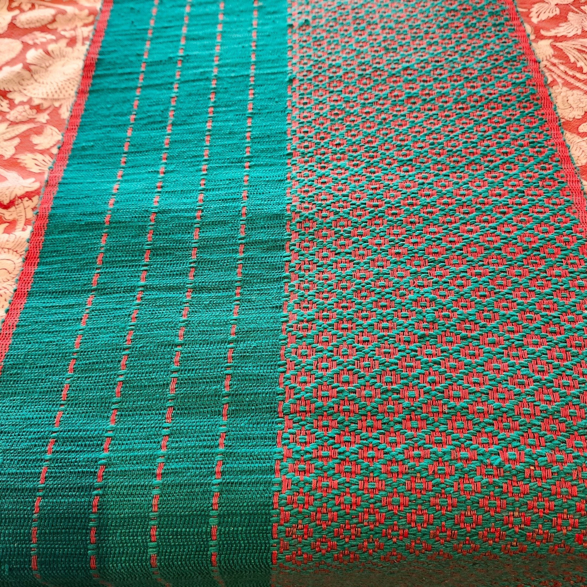 Festive Table Runner from Inside Living Singapore, detail view.