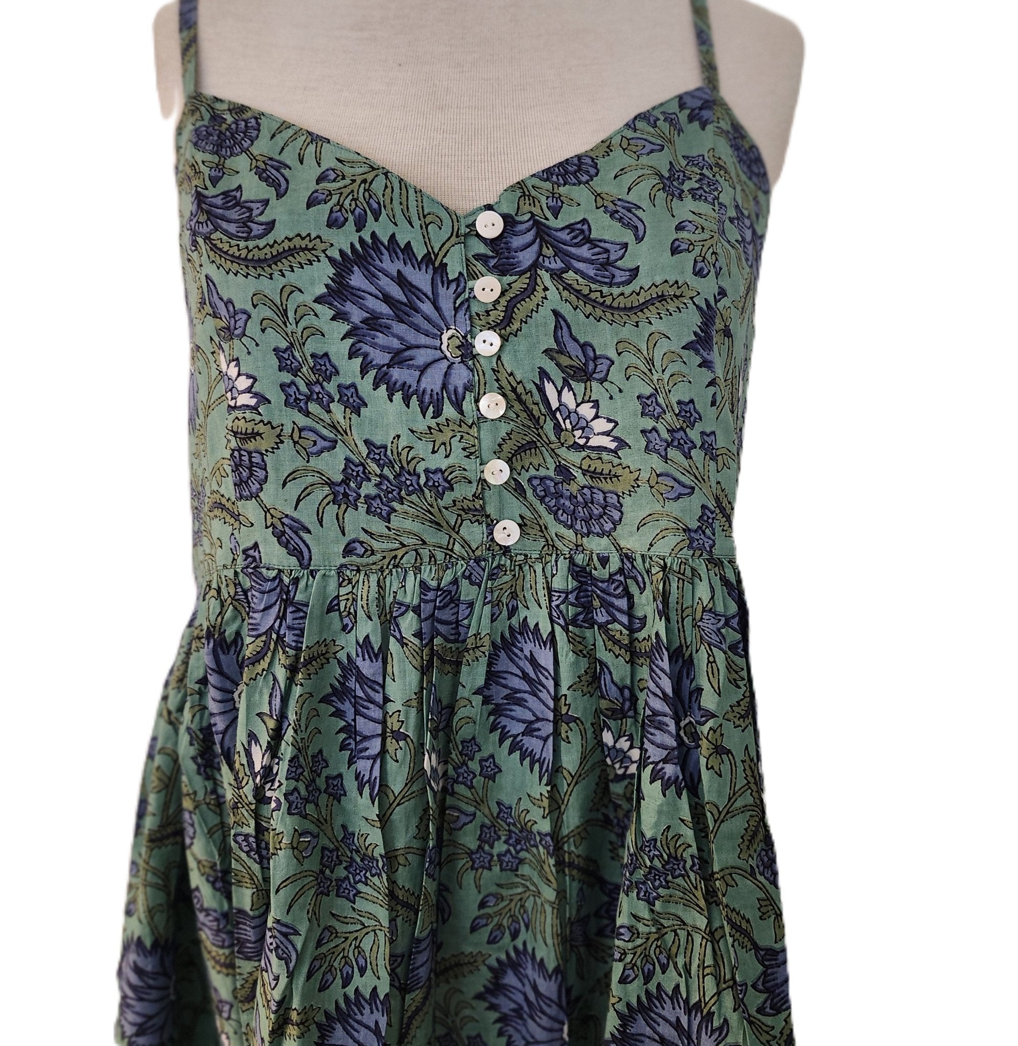 Block Print Sundress M, Inside Living Singapore homeware and lifestyle collection, view 7.