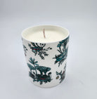 Singapore Toile Scented Candle from Inside Living Singapore, styled in a home setting.