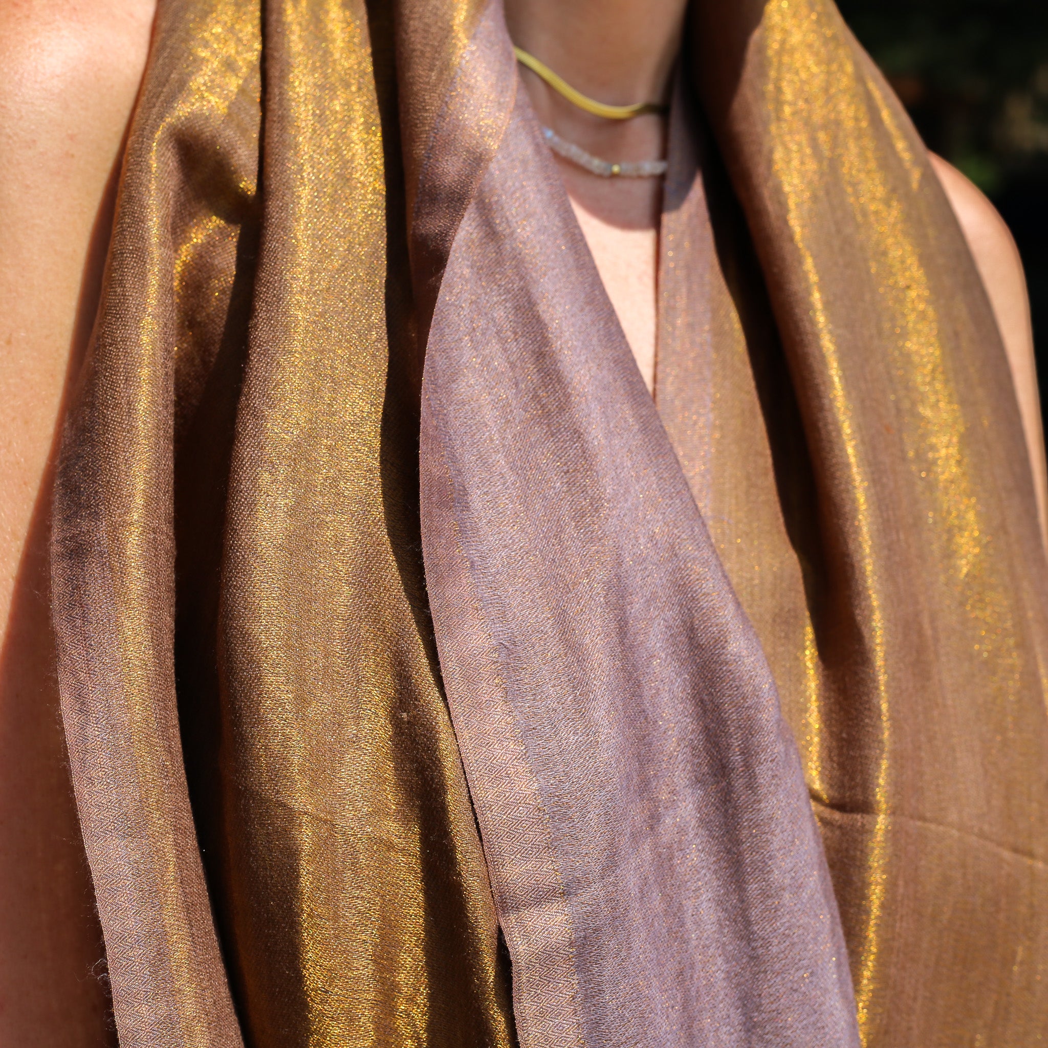 Duo Pashmina Shawl (many colours), part of the Shawls collection at Inside Living Singapore, detail of the design.