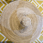Seagrass Laundry Basket W/ Lid White, close-up - buy homeware, tableware and interior accessories at Inside Living Singapore