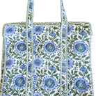 Block Print Shopper Bag Assorted: block-printed cotton bag for everyday use, from Inside Living Singapore.