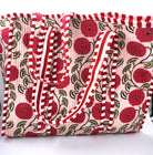 Block Print Shopper Bag Flower from Inside Living Singapore, handbags. Shown in use.
