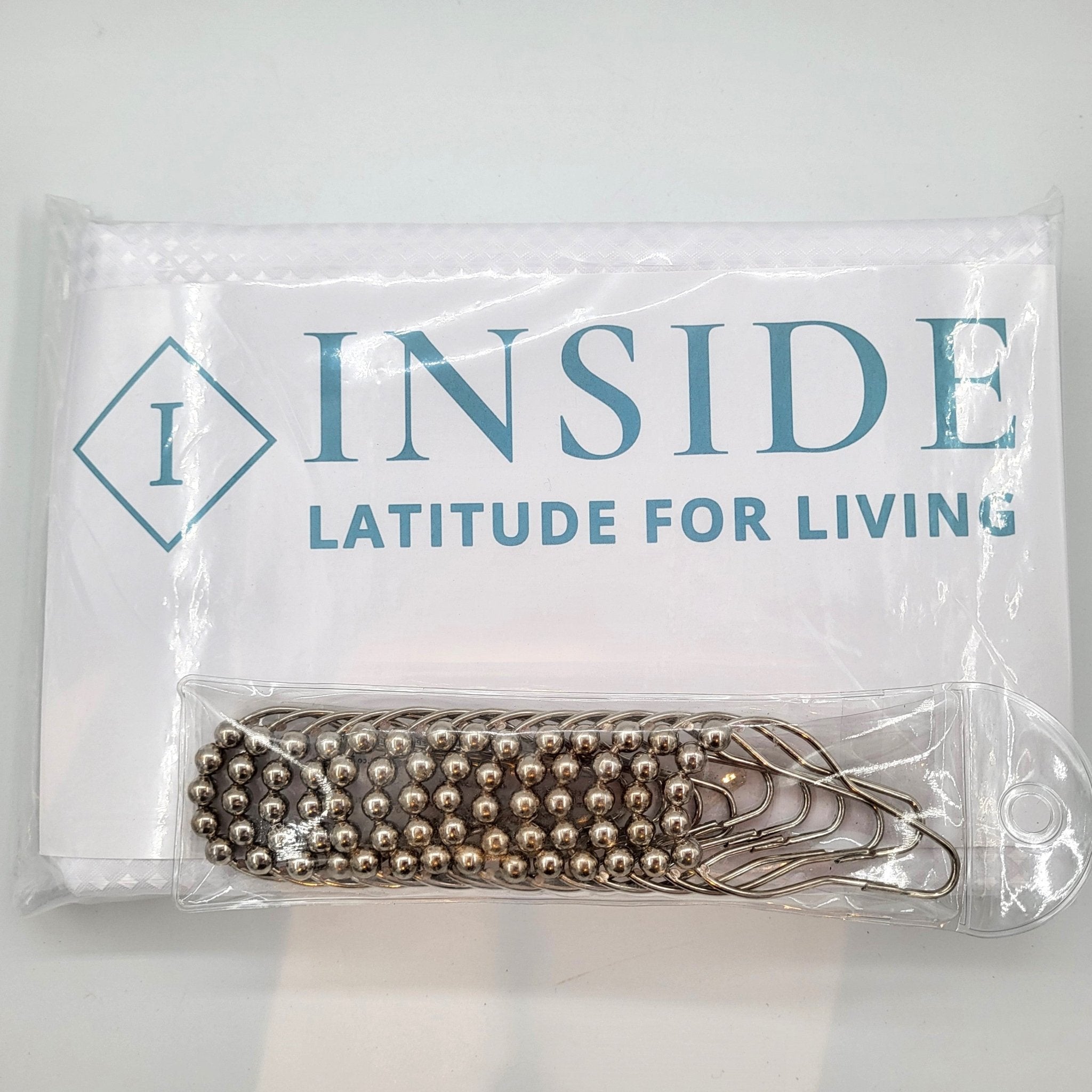 Shower curtain ring, Bath Accessories from Inside Living Singapore. Detail close-up view.