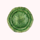 Seaweed-coloured ceramic dinner plate in white stoneware, 28cm diameter, ovenproof and dishwasher safe, made in Portugal