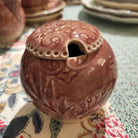 Lidded ceramic sugar bowl, dishwasher and microwave safe, available in five colours