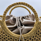 Summer basket from Inside Living, woven natural-fibre basket for storage, shopping or home display, alternate view