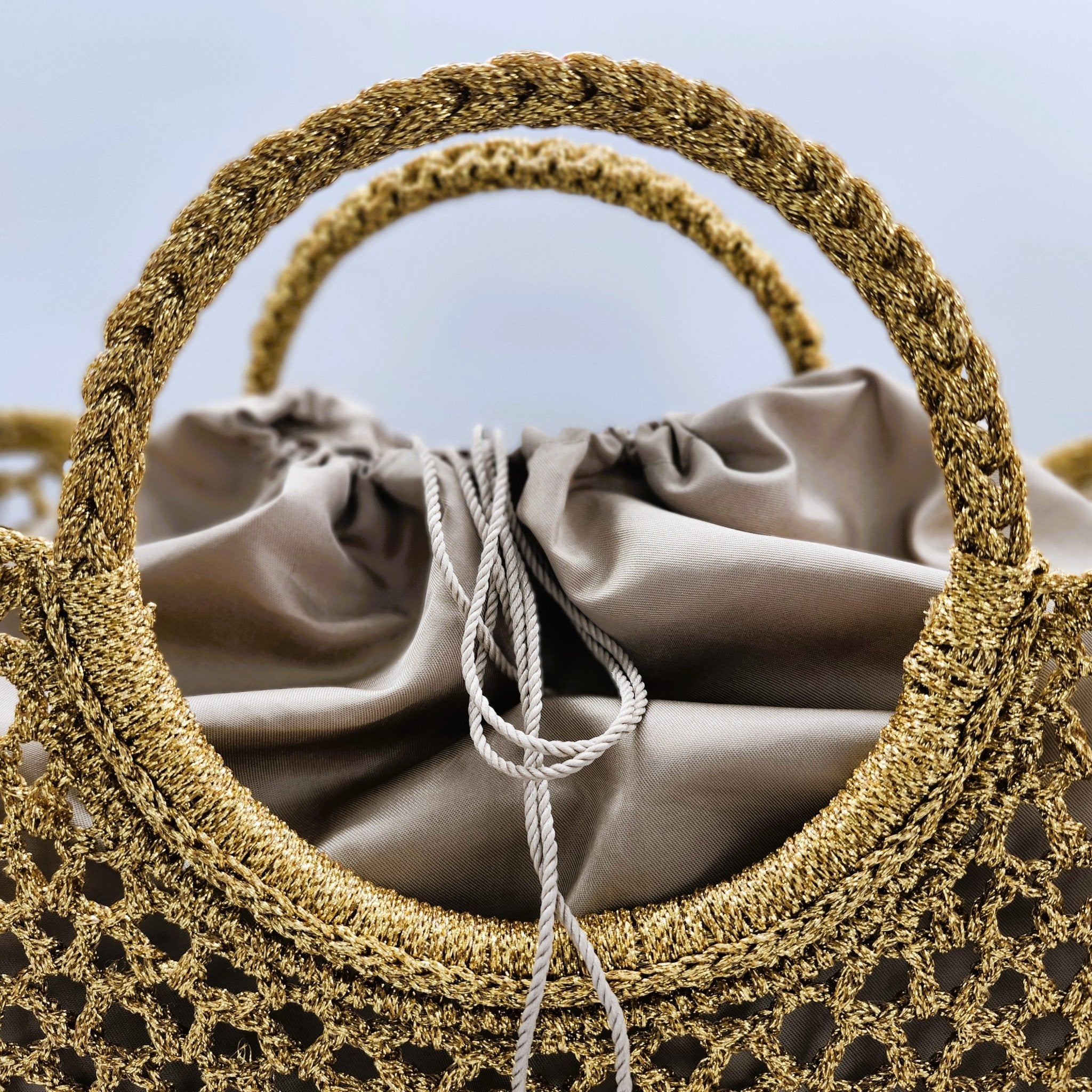 Summer basket from Inside Living, woven natural-fibre basket for storage, shopping or home display, alternate view