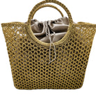 Summer basket from Inside Living, woven natural-fibre basket for storage, shopping or home display, side view